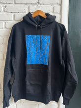 Load image into Gallery viewer, Sweatshirt- Blue White Oak bark pattern

